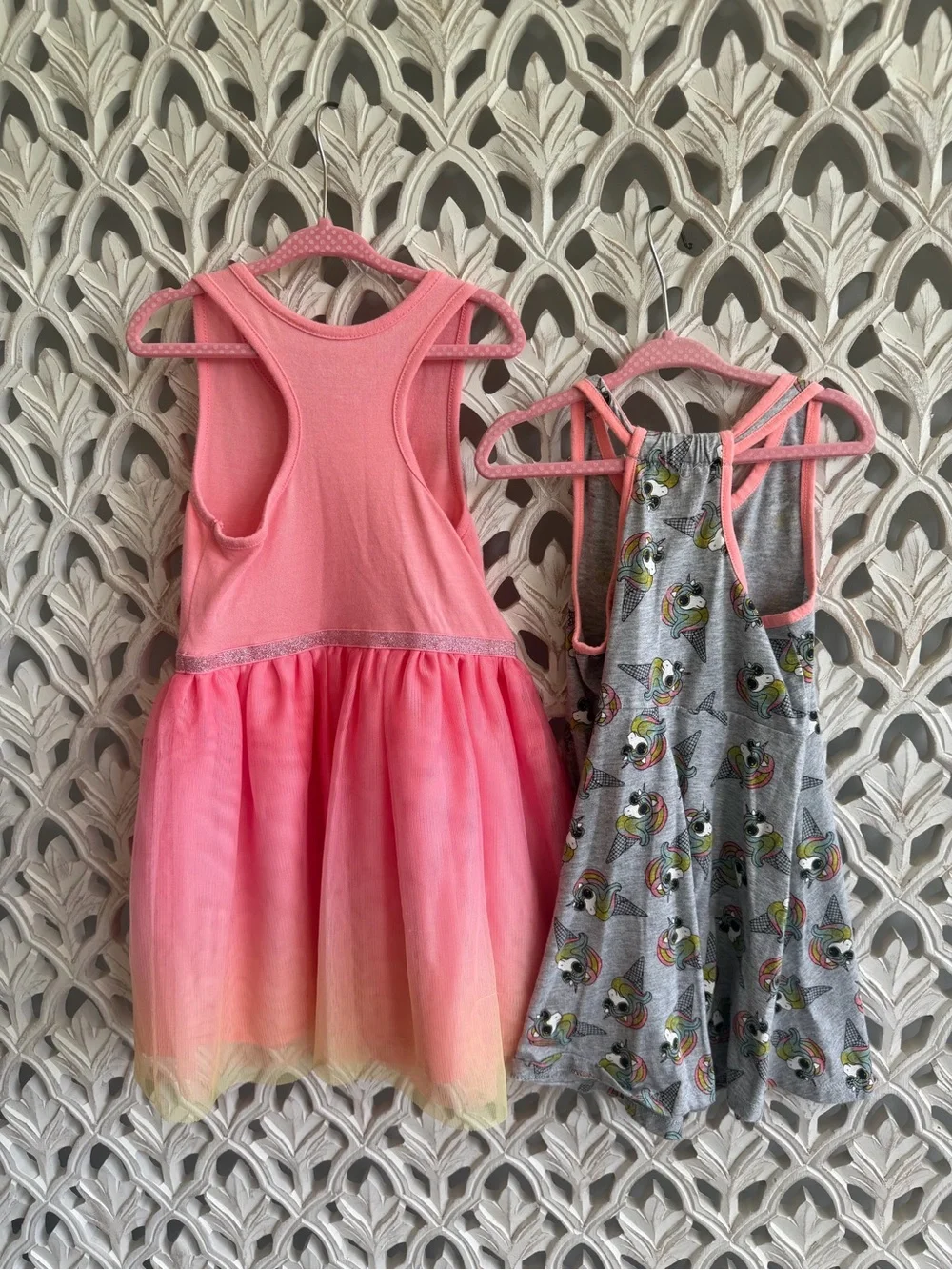 Pink and unicorns, summer dress bundle 4T